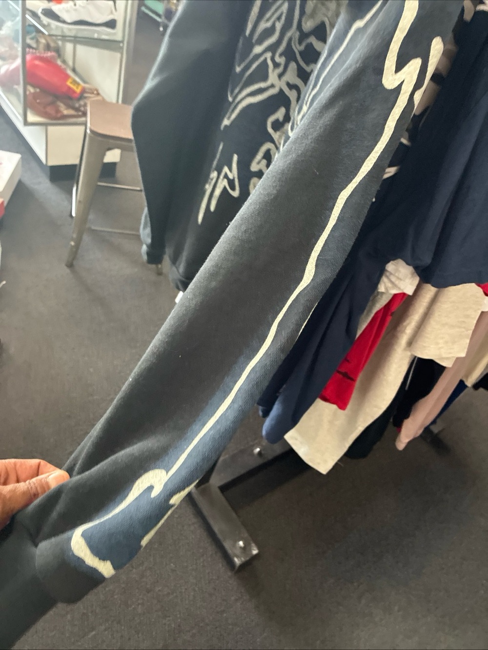 Travis Scott x Cactus Jack Fragment Skeleton Graffiti Full Zip Up Hoodie SZ M - Picture 14 of 16